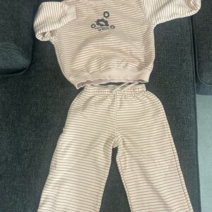 Zara two piece girls size 3T color pink